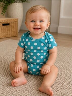 Carter’s Turquoise Polka Dot Bodysuit • 18M